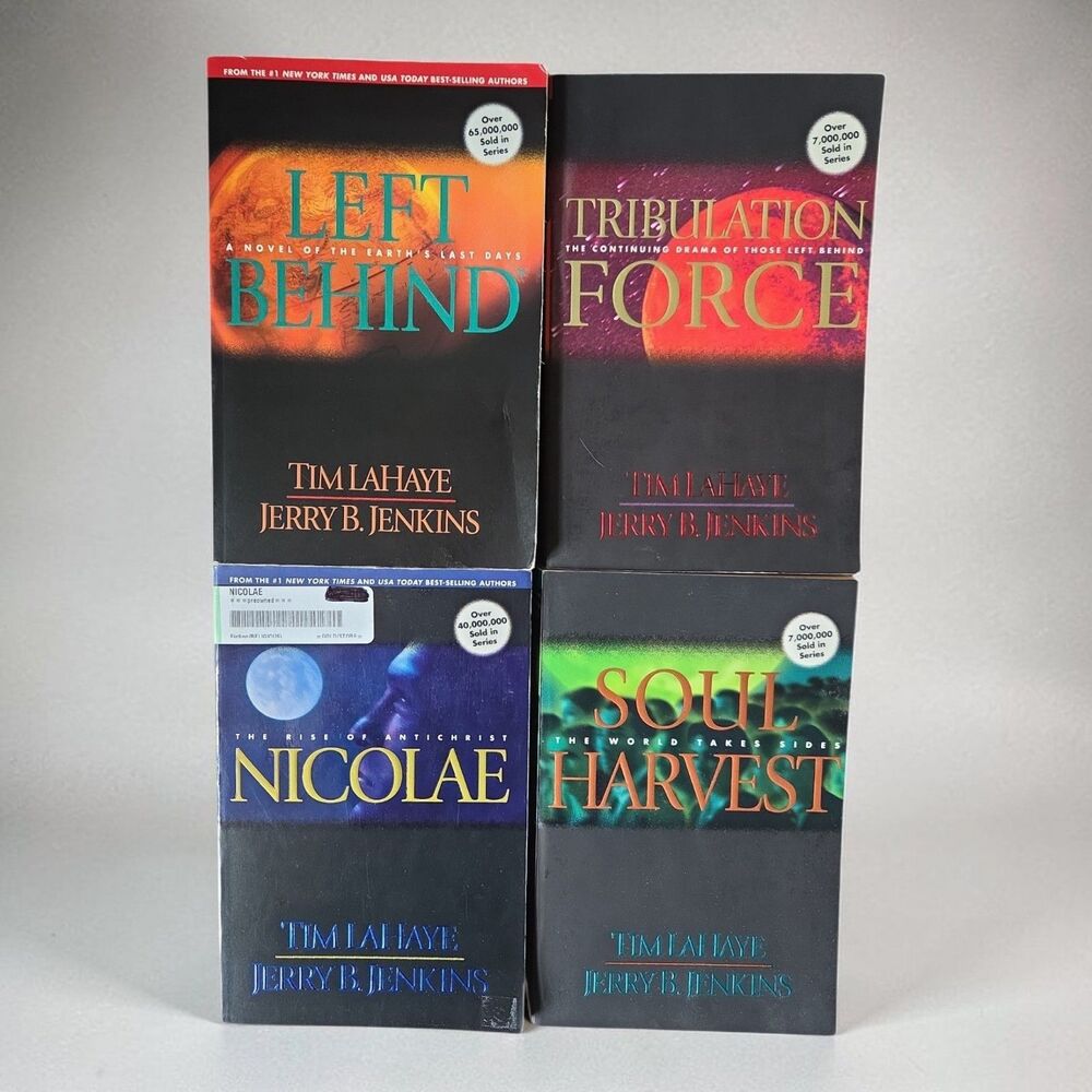 Left Behind Series Books 1–4 by Tim LaHaye & Jerry B. Jenkins Paperback Set